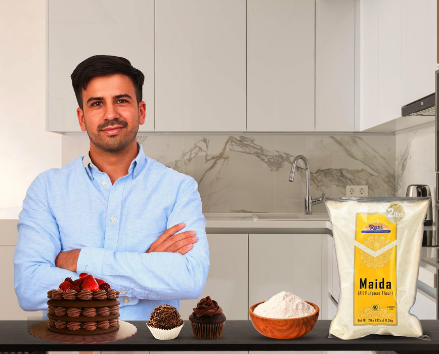 Rani Maida Flour (Indian All Purpose Flour) 32oz (2lbs) 908g Bulk ~ All Natural | Vegan | Kosher | Indian Origin