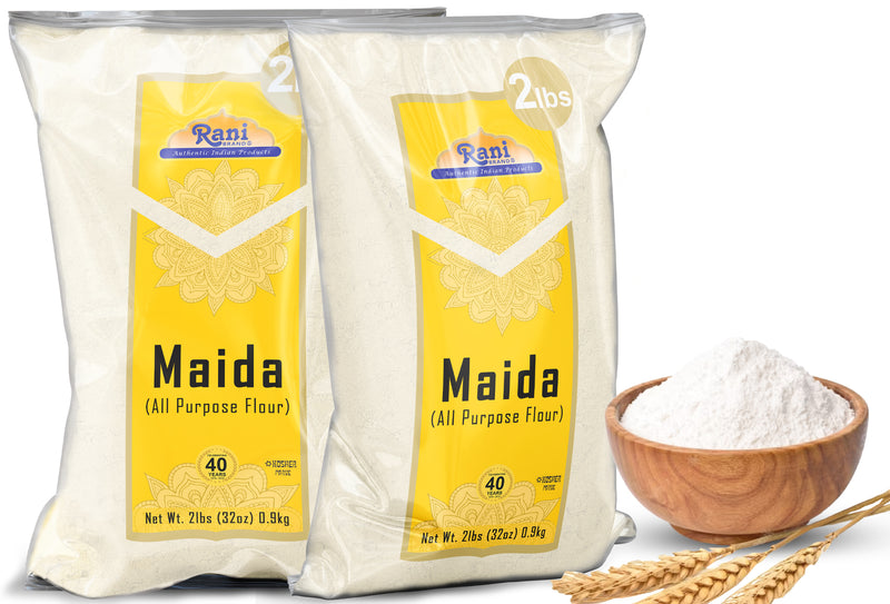 Rani Maida Flour (Indian All Purpose Flour) 32oz (2lbs) 908g Bulk ~ All Natural | Vegan | Kosher | Indian Origin