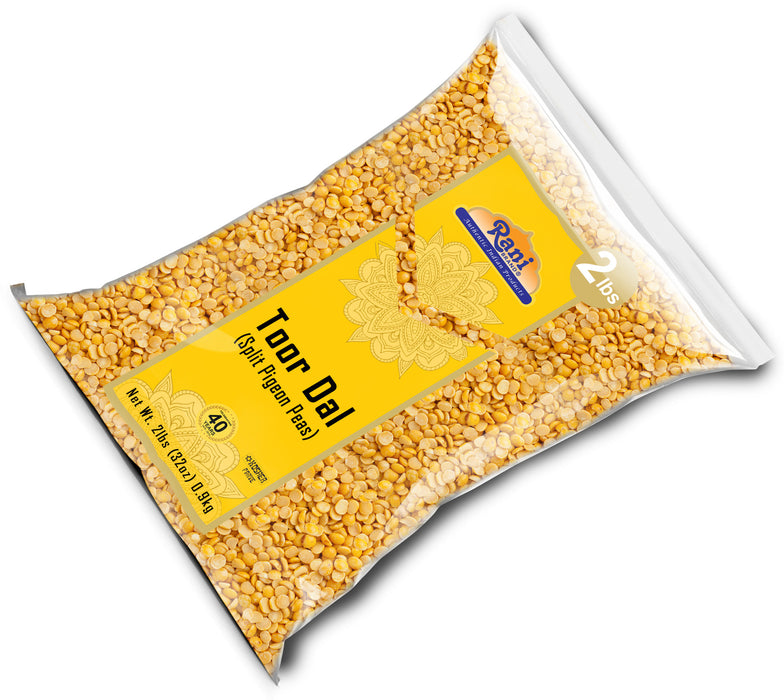 Rani Toor Dal (Split Pigeon Peas) 32oz (2lbs) 908g ~ All Natural | Gluten Friendly | NON-GMO | Kosher | Vegan | Indian Origin