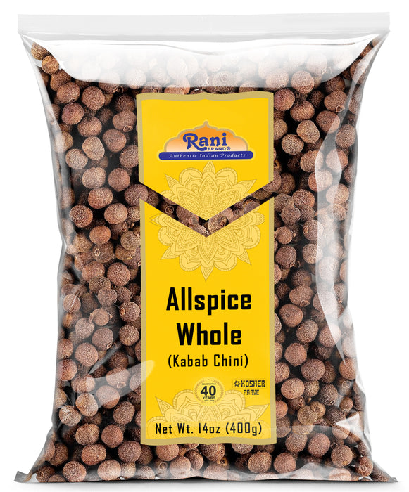 Rani Allspice (Kabab Chini) Whole Spice 14oz (400g) ~ All Natural | Vegan | Gluten Friendly | NON-GMO | Kosher | Indian Origin