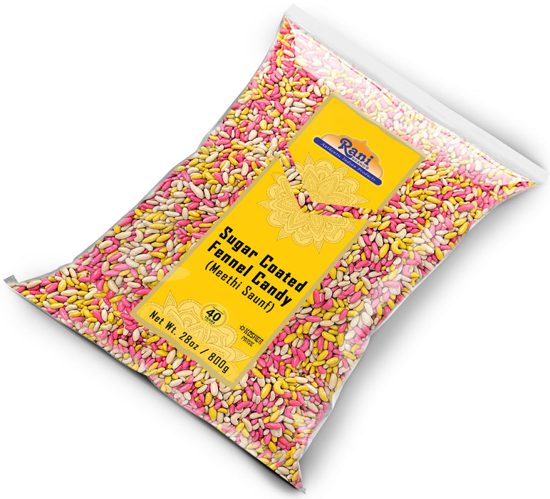 Rani Sugar Coated Fennel Candy 28oz (800g) ~ Indian After Meal Digestive Treat | Vegan | Gluten Friendly | NON-GMO | Kosher | Indian Origin (Copy)