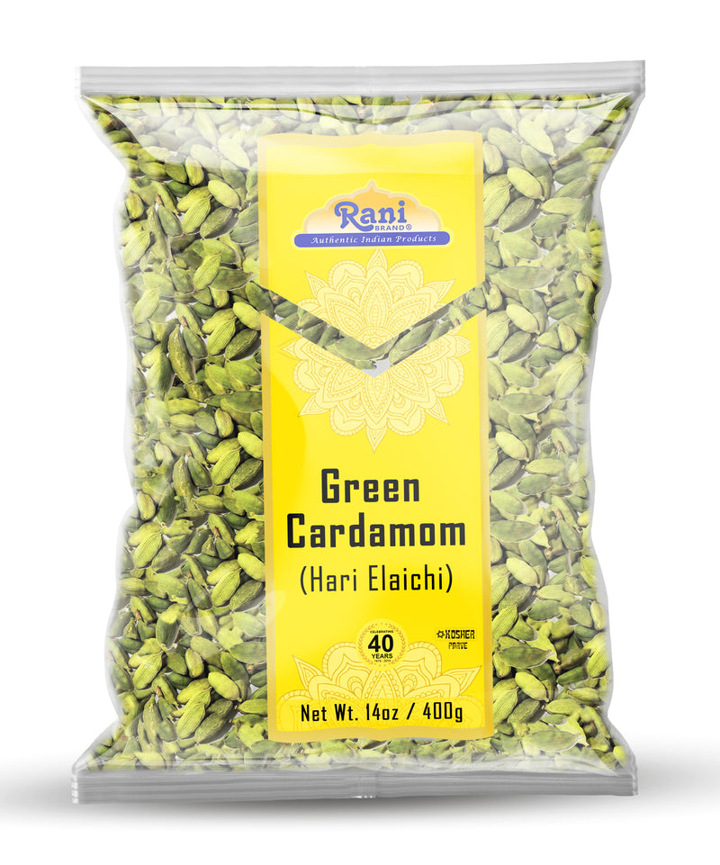 Rani Green Cardamom Pods Spice (Hari Elachi) 14oz