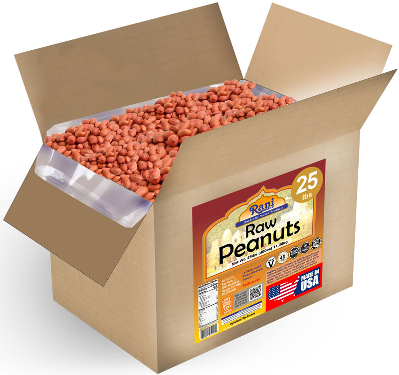 Rani Peanuts, Raw Whole With Skin 25lb