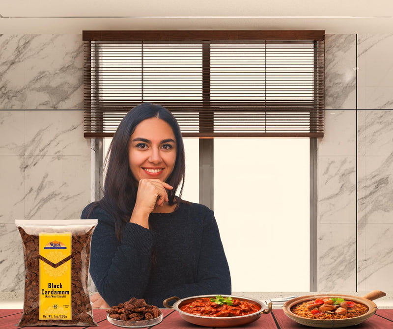 Rani Black Cardamom Pods (Kali Elachi) Whole Indian Spice 7oz (200g) ~ Natural | Vegan | Gluten Free Ingredients | NON-GMO | Kosher | Indian Origin