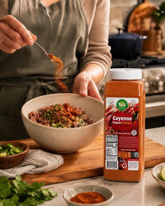 Rani Cayenne Pepper Powder (Hot & Spicy Seasoning) 18.18oz (1.18lbs) 535g PET Jar ~ All Natural | Gluten Free | NON-GMO | Kosher | Vegan | Product of India