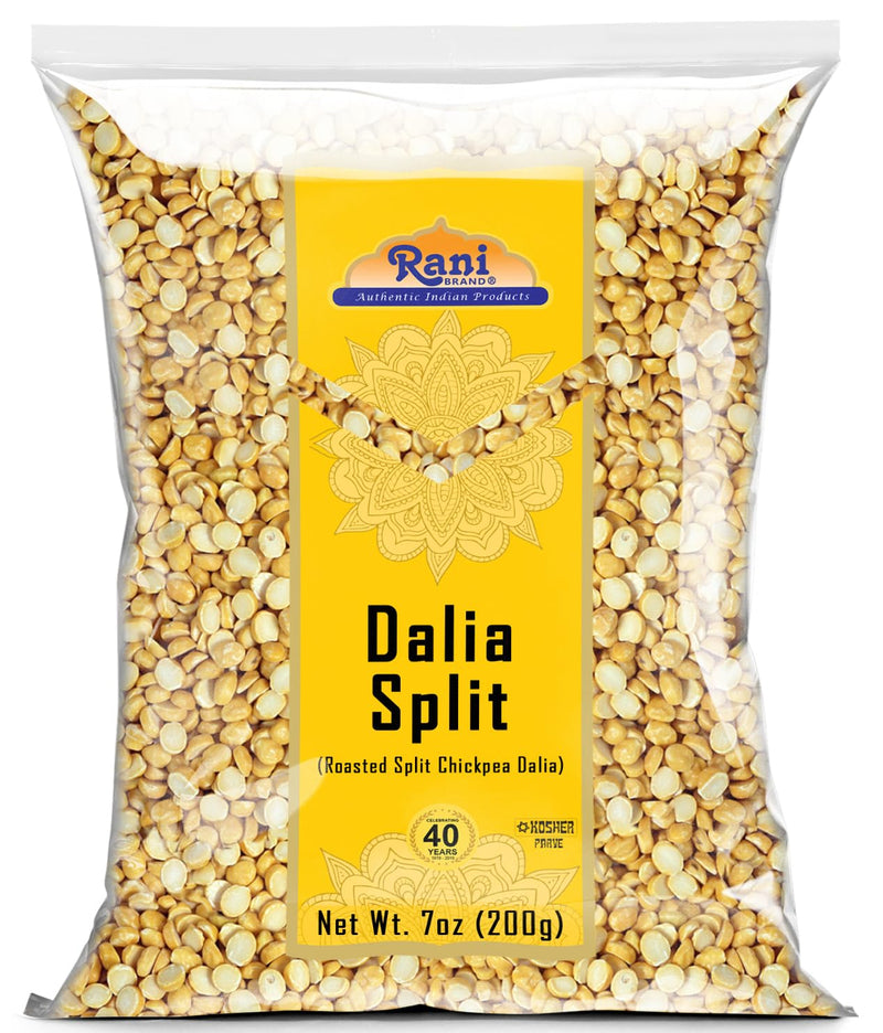 Rani Daliya Split (Roasted Split Chickpeas Dalia) 7oz (200g) ~ All Natural | Vegan | Kosher | Indian Origin