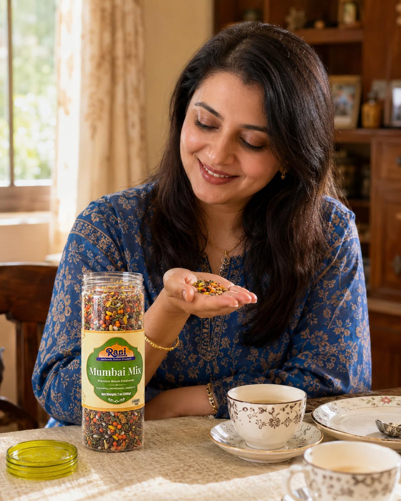 Rani Mumbai Mix (Premium Mouth Freshener) 7oz (200g) PET Jar, After meal Candy ~ Indian Tasty Treats | Vegan | Gluten Friendly | NON-GMO | Indian Origin