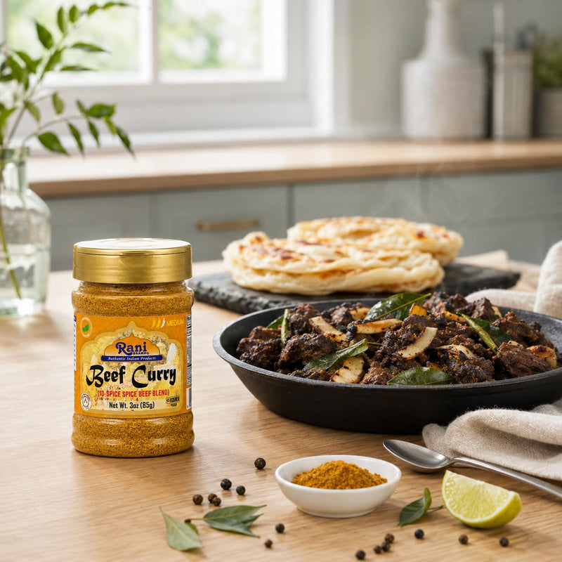 Rani Beef Curry Masala Natural 10-Spice Blend 3oz (85g) PET Jar ~ Salt Free | Vegan | Gluten Friendly | NON-GMO | No Colors | Indian Origin