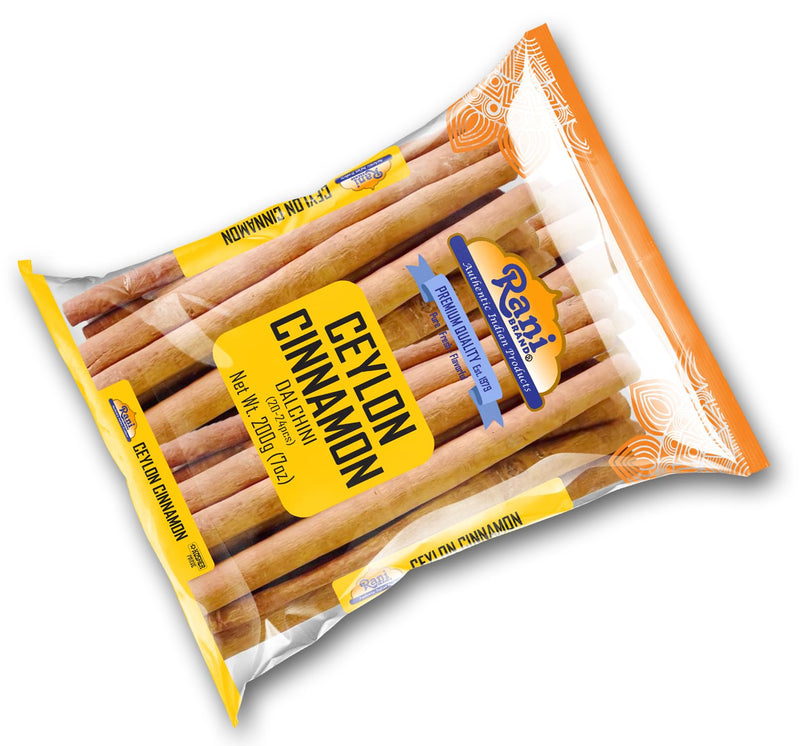 Rani Ceylon Cinnamon Sticks 7oz (200g) ~ 20-24 Sticks 3 Inches in Length, True Ceylon Cinnamon (Not Cassia) ~ All Natural | Vegan | No Colors | Gluten Friendly | NON-GMO | Indian Origin