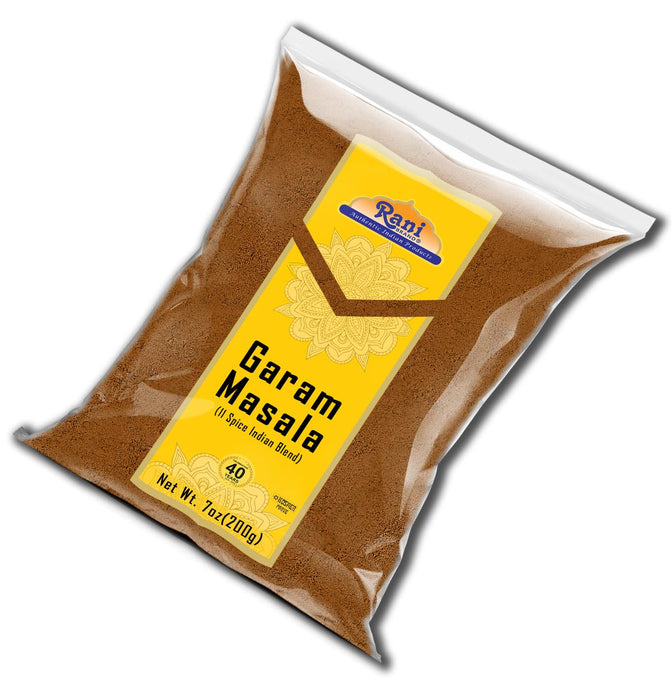 Rani Garam Masala Indian 11-Spice Blend 7oz (200g) ~ All Natural, Salt-Free | Vegan | No Colors | Gluten Friendly | NON-GMO | Kosher | Indian Origin