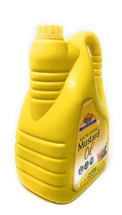 Rani Mustard Oil (Kachi Ghani) 169 Ounce (5 Liter) NON-GMO | Gluten Free | Kosher | Vegan | 100% Natural