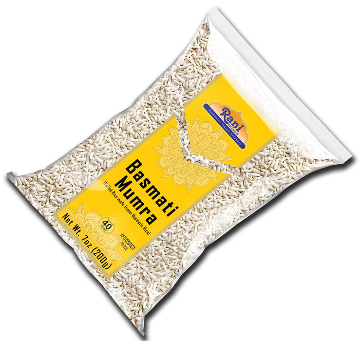 Rani Basmati Mamra (Puffed Rice) 7oz (200g) ~ All Natural, Indian Origin | No Color | Gluten Friendly | Vegan | NON-GMO | Kosher | No Salt or fillers