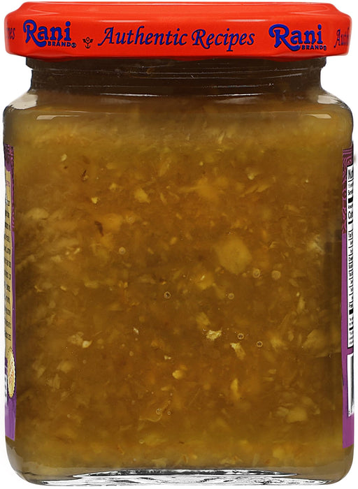 Rani Mango & Ginger Chutney (Indian Preserve) 10.5oz (300g) Glass Jar, Ready to eat, Vegan ~ Gluten Free Ingredients, All Natural, NON-GMO