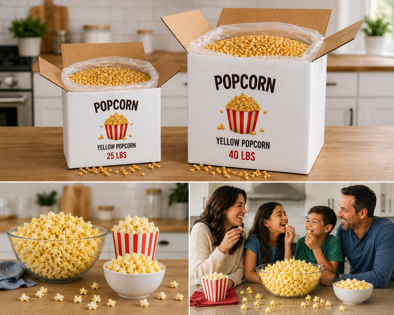 Rani Popcorn Kernels 40lbs (640oz) 18.14kg Bulk Box, Perfect for Stovetop, Microwave & Popcorn Machines ~ All Natural | Gluten Friendly | Vegan | NON-GMO | Kosher | Product of USA