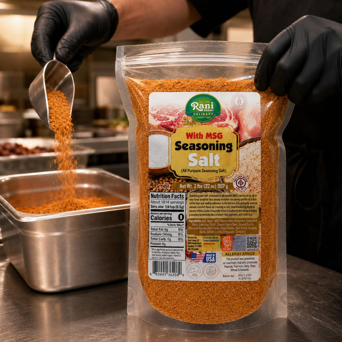 Rani Seasoning Salt with MSG (All Purpose Seasoning Salt) 32oz (2lbs) 908g ~ Gluten Free | NON-GMO | Kosher | Vegan | Sodium Free | Product of USA