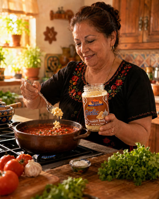 Minced Garlic Cooking Paste 26.5oz (750g) Glass Jar - Rani Brand Authentic Indian Products