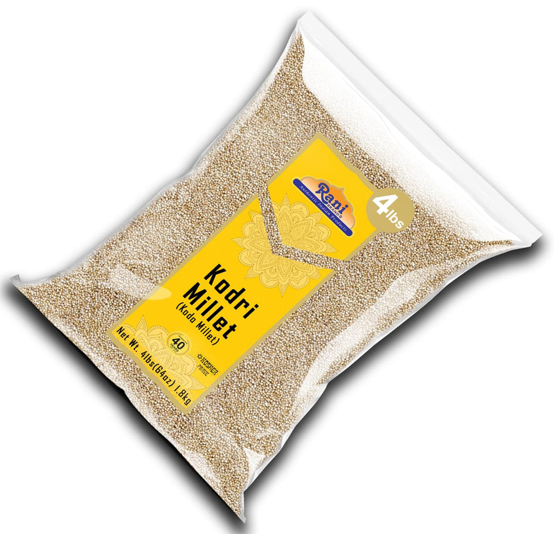 Rani Kodri (Polished Kodo Millet Seeds) Ancient Grains, 64oz (4lbs) 1.81kg ~ All Natural | Gluten Friendly | NON-GMO | Kosher | Vegan | Indian Origin