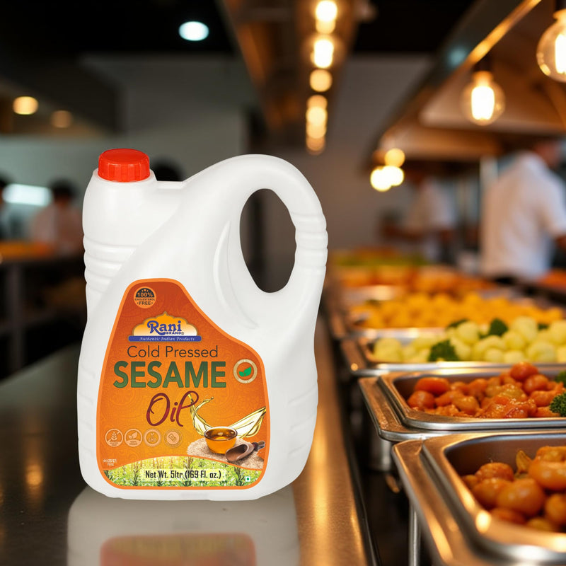 Rani Sesame Oil 169 Ounce (5 Liter) Cold Pressed | 100% Natural | NON-GMO | Kosher | Vegan | Gluten Free
