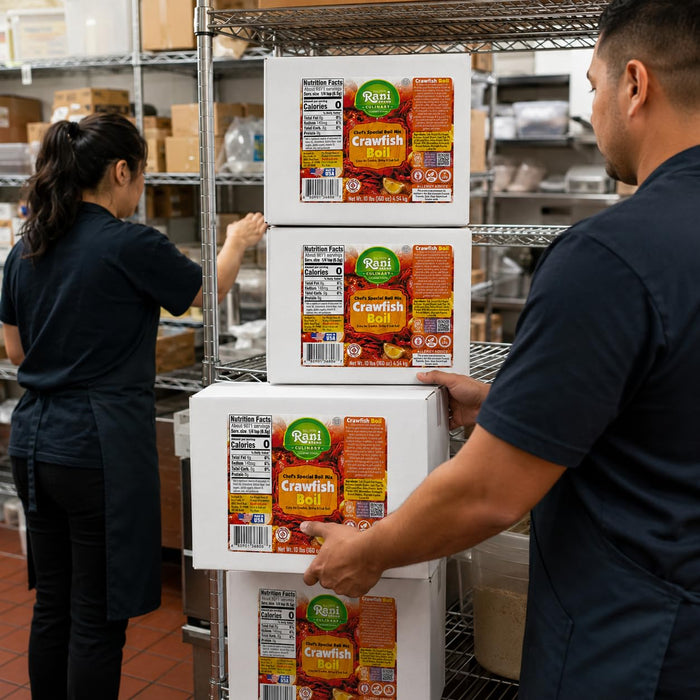Rani Crawfish Boil (Extra Hot Crawfish, Shrimp & Crab Boil) 160oz (10lbs) 4.54kg Bulk Box ~ Gluten Free | NON-GMO | Kosher | Vegan | Product of USA