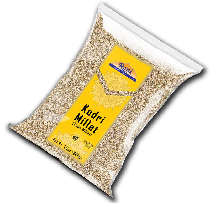 Rani Kodri (Polished Kodo Millet Seeds) Ancient Grains 800g (28oz) ~ All Natural | Gluten Friendly | NON-GMO | Kosher | Vegan | Indian Origin (Varagu / Kodra / Harka)
