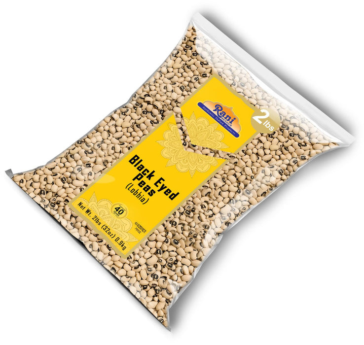 Rani Black Eyed Peas, Dried (Lobhia) 32oz (2lbs) 907g ~ All Natural | Vegan | Kosher | Gluten Friendly | Product of USA
