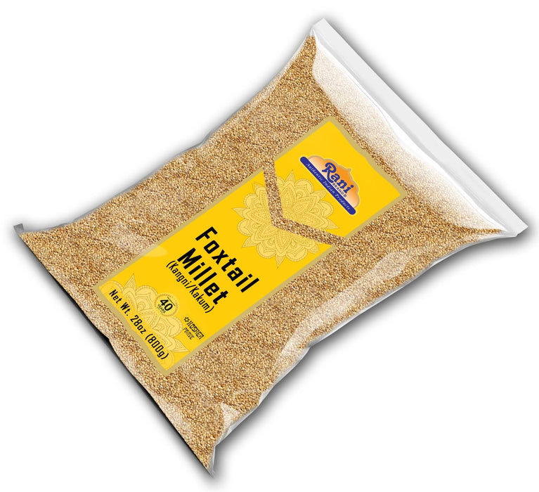 Rani Foxtail Millet Polished (Setaria italica) Ancient Grains 800g (28oz) ~ All Natural | Gluten Friendly | NON-GMO | Kosher | Vegan | Indian Origin