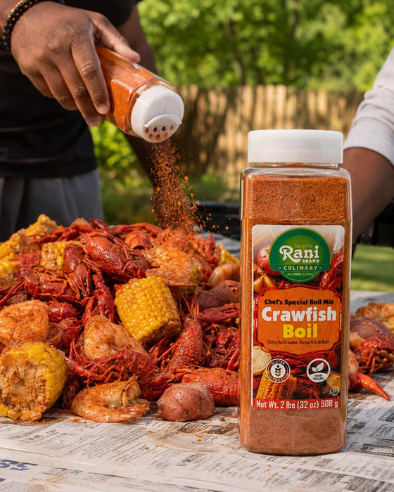 Rani Crawfish Boil (Extra Hot Crawfish, Shrimp & Crab Boil) 32oz (2lbs) 908g PET Jar ~ Gluten Free | NON-GMO | Kosher | Vegan | Product of USA