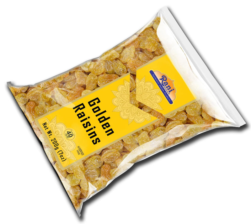 Rani Golden Raisins 7oz (200g) ~ All Natural | Gluten Friendly | NON-GMO | Kosher | Vegan | Product of USA