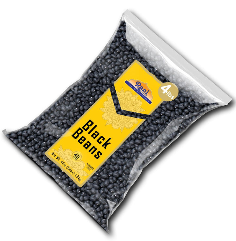 Rani Black Beans (Thull Rajma) 64oz (4lbs) 1.81kg Bulk ~ All Natural | Vegan | Gluten Friendly | NON-GMO | Kosher | Product of USA