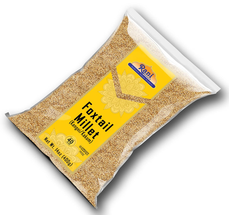 Rani Foxtail Millet Polished (Setaria italica) Ancient Grains 400g (14oz) ~ All Natural | Gluten Friendly | NON-GMO | Kosher | Vegan | Indian Origin