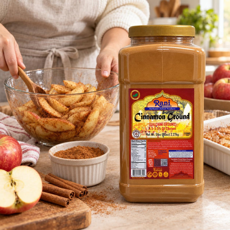 Rani Cinnamon Powder (Ground) Spice 80oz (5lbs) 2.27kg Bulk PET Jar ~ All Natural | Salt-Free | Vegan | No Colors | Gluten Friendly | NON-GMO | Kosher