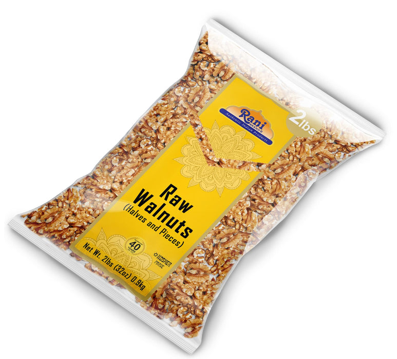 Rani Raw Walnuts, Halves and Pieces 32oz (2lbs)908g ~ All Natural | Vegan | Kosher | Gluten Friendly | Fresh Product of USA