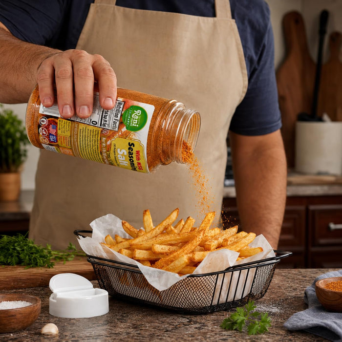 Rani Seasoning Salt with MSG (All Purpose Seasoning Salt) 16oz (1lb) 454g PET Jar ~ Gluten Free | NON-GMO | Kosher | Vegan | Sodium Free | Product of USA