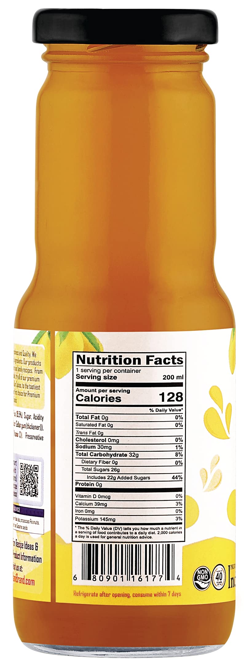 Rani Mango Juice 6.7 fl oz (200 ml) Glass Bottle, Pack of 6 ~ Indian Fruit Beverage | Vegan | Gluten Free | NON-GMO | Indian Origin