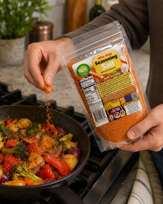 Rani Seasoning Salt with MSG (All Purpose Seasoning Salt) 14oz (400g) ~ Gluten Free | NON-GMO | Kosher | Vegan | Product of USA