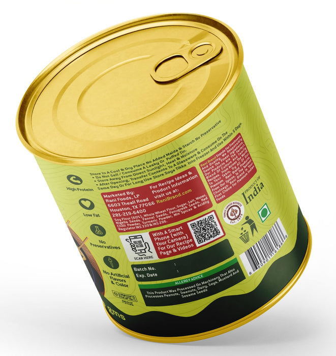 Rani Soya Tikka Achari 30oz (1.875lbs) 850g, Pack of 6, Ready for Cook ~ Easy Open Lid | All Natural | Vegan | No Colors | NON-GMO | Kosher | Indian Origin | Soy Based Meat Substitute