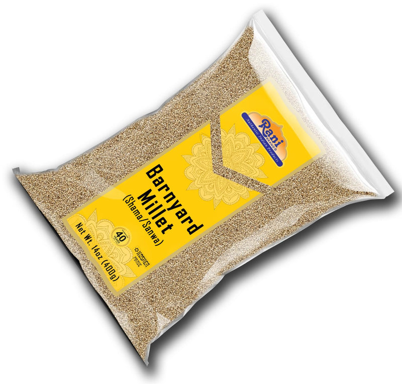 Rani Barnyard Millet (Echinochloa Esculenta Frumantacea) Whole Ancient Grain Seeds 14oz (400g) ~ All Natural | Gluten Friendly | NON-GMO | Kosher | Vegan | Indian Origin | Shama/Sanwa