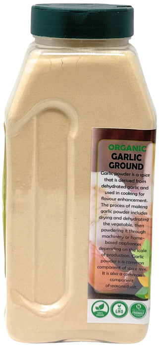 Rani Organic Ground Garlic (Lahsun Powder) 16oz (1lb) 454g PET Jar ~ All Natural | Gluten Friendly | Vegan | NON-GMO | Kosher | No Salt or fillers | Indian Origin | USDA Certified Organic
