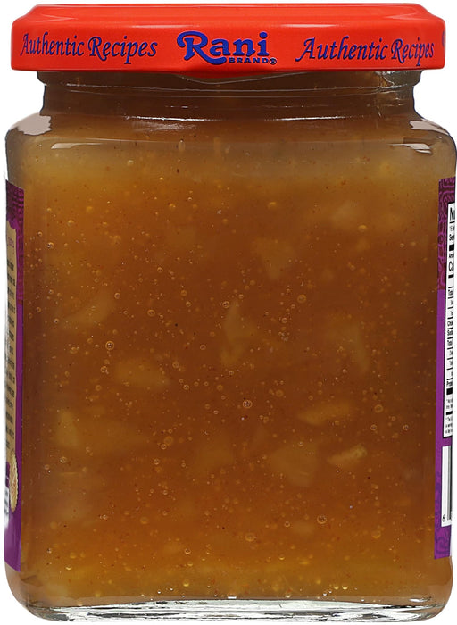 Rani Hot Mango Chutney (Spicy Indian Preserve) 12.3oz (350g) Glass Jar, Pack of 2, Ready to eat, Vegan ~ Gluten Free, All Natural, NON-GMO, Kosher