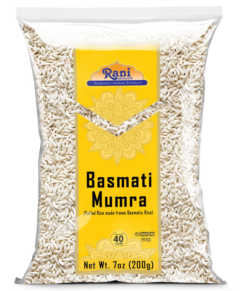 Rani Basmati Mamra (Puffed Rice) 7oz (200g) ~ All Natural, Indian Origin | No Color | Gluten Friendly | Vegan | NON-GMO | Kosher | No Salt or fillers