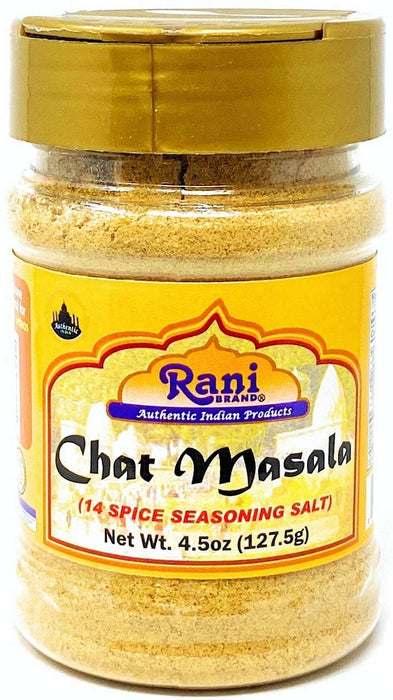 Rani Chat Masala (14 Spice Seasoning Salt) Tangy Indian Seasoning 4.5oz (127.5g) PET Jar, Pack of 12 ~ All Natural | No MSG | Vegan | No Colors | Gluten Friendly | NON-GMO | Indian Origin