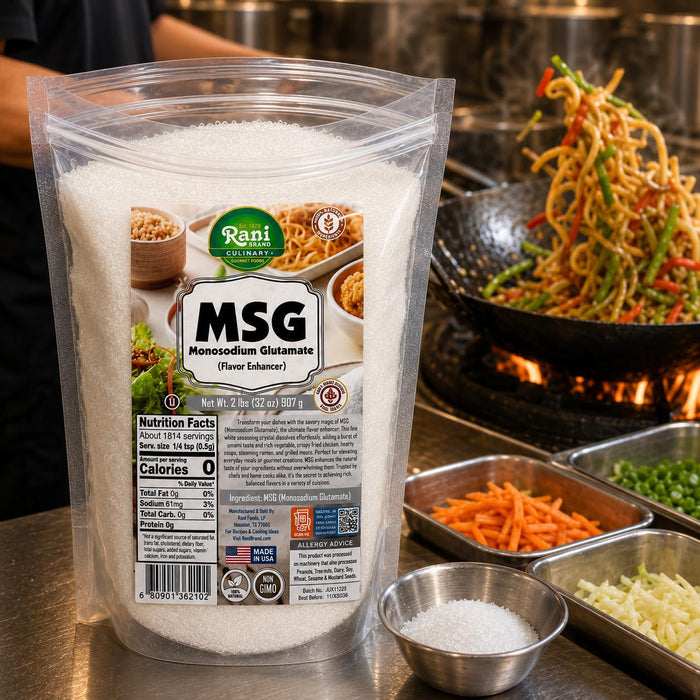 Rani MSG (Monosodium Glutamate) 32oz (2lbs) 908g ~ Gluten Free | NON-GMO | Kosher | Vegan | Product of Vietnam
