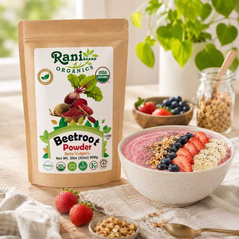 Rani Organic Beetroot Powder (Beta Vulgaris) 32oz (2lbs) 908g ~ All Natural | Vegan | Gluten Friendly | Non-GMO | Indian Origin | USDA Certified Organic