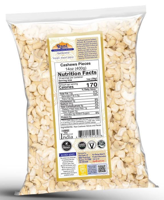 Rani Cashews Pieces {5 Sizes Available}