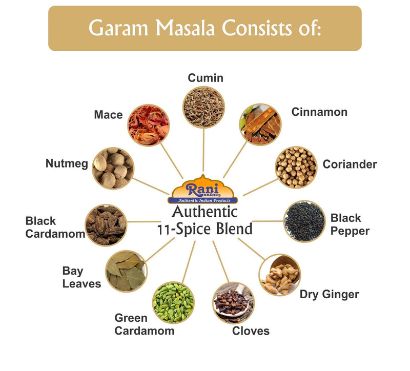 Rani Garam Masala Indian 11-Spice Blend 32oz (2lbs) 908g PET Jar ~ All Natural, Salt-Free | Vegan | No Colors | Gluten Friendly | NON-GMO | Kosher | Indian Origin