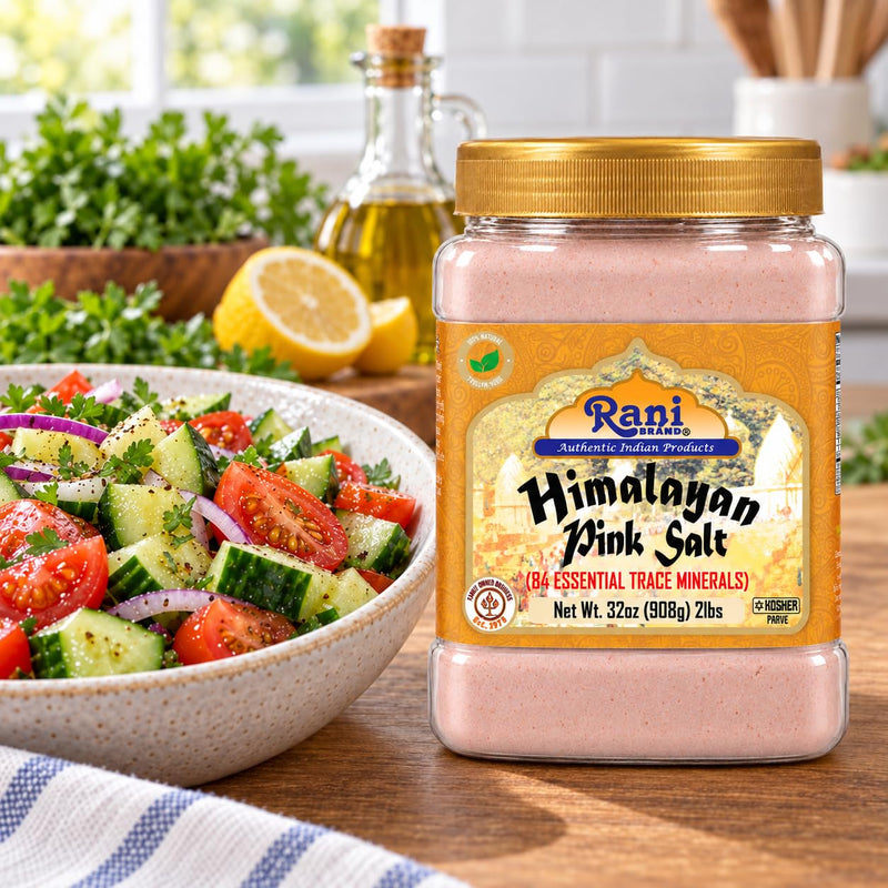 Rani Himalayan Pink Salt Powder (84 Essential Trace Minerals) 32oz (2lbs) 908g PET Jar ~ Natural | Vegan | Gluten Friendly | NON-GMO