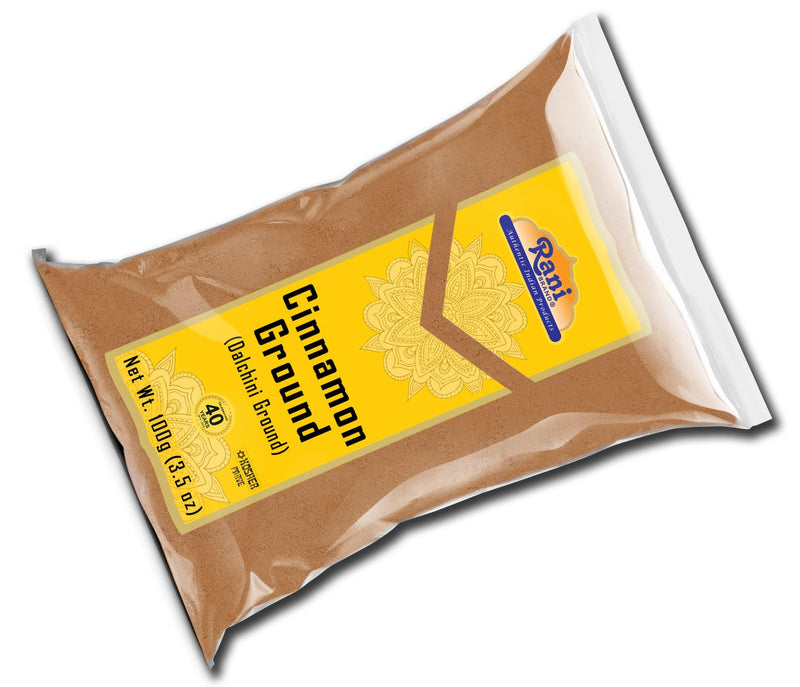 Rani Cinnamon Powder (Ground) Spice 3.5oz (100g) ~ All Natural, Salt-Free | Vegan | No Colors | Gluten Free Ingredients | NON-GMO | Kosher