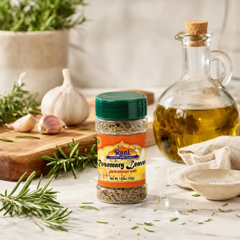 Rani Dried Rosemary Leaves 1.5oz (45g) PET Jar ~ All Natural | Gluten Friendly | NON-GMO | Kosher | Vegan | Indian Origin