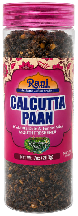 Rani Calcutta Mix (Calcutta Date & Fennel Mix) 7oz (200g) PET Jar ~ Indian Tasty Treats | Vegan | Gluten Friendly | NON-GMO | Indian Origin