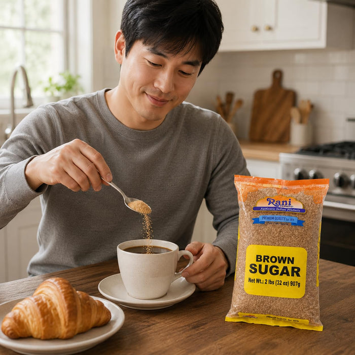 Rani Brown Sugar 32oz (2lbs) 908g ~ All Natural | Gluten Friendly | Vegan | Non-GMO | Kosher | Indian Origin